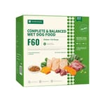 FOOD FOOD CHAIN F60成⽝全營養低溫鮮煮主⻝糧 雞⾁+吞拿⿂ 100g 6包裝 100g  正面圖