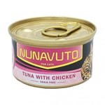 NUNAVUTO NUNAVUTO 無穀物貓罐 吞拿魚伴雞肉 80g 80g  正面圖