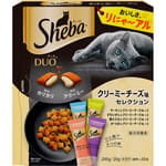 Sheba Sheba Duo 貓零食 日本貓貓夾心酥 奶油芝士味 20g 10袋入 20g 正面圖