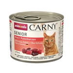 Animonda Animonda Carny 無穀物高齡貓主食罐 牛+火雞心 200g 200g  正面圖