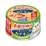 CIAO CIAO 貓罐頭 牙齒牙齦健康 雞肉及蟹柳味 80g 80g 正面圖