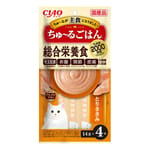 CIAO CIAO 肉泥 主食肉泥 2千億乳酸菌 雞肉醬 14g 4本入 14g  正面圖