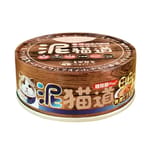 泥貓道 泥貓道 貓罐頭 副食罐 鮪魚+雞肉+乾貝 82g 82g 正面圖