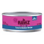 RAWZ RAWZ 貓罐頭 肉絲主食罐 吞拿魚及雞肉 155g 155g 正面圖