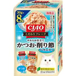 CIAO CIAO 貓零食 こだわり 鰹魚+鰹魚薄片  30g×8袋 30g  正面圖
