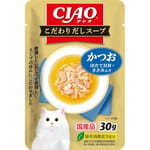 CIAO CIAO 貓零食 特製高湯袋 鰹魚片扇貝雞柳味 30g 30g  正面圖