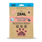 ZEAL ZEAL 狗糧 紐西蘭無榖物脫水凍乾 牛+鹿肉 100g 100g 正面圖