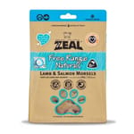 ZEAL ZEAL 狗糧 紐西蘭無榖物脫水凍乾 羊+三文魚肉 100g 100g  正面圖