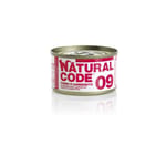 Natural Natural Code 貓罐頭 吞拿⿂ & 蝦⾁ Tuna & Shrimps 85g 85g 正面圖