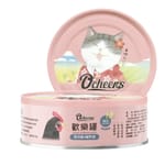 O'cheers O'cheers 歡樂城市 營養滴精無膠主食貓罐頭 黑羽雞 x 鱸魚精  80g 80g  正面圖