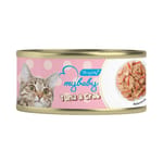 My My baby 貓罐頭 吞拿魚及蟹柳 Tuna with Crab 85g 85g 正面圖