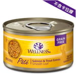 WELLNESS WELLNESS Pate 貓罐頭 營養三文魚及鱒魚 Salmon with Trout 3oz 3oz  正面圖