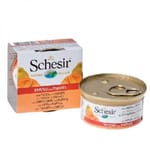Schesir Schesir 水果水煮貓罐頭 吞拿魚及木瓜飯 85g 85g 正面圖