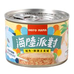 HeroMama HeroMama 貓主食罐 海陸派對系列 鱸魚雞 165g JS021 165g  正面圖