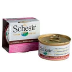 Schesir Schesir 水煮貓罐頭 吞拿魚及雞肉飯 85g 85g 正面圖
