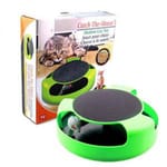 catch-the-mouse/FinePet catch-the-mouse/FinePet 貓玩具 益智遊樂盤 無影鼠毛絨貓轉盤 正面圖