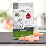 PLATINUM PLATINUM 狗糧 成犬配方 鮮雞肉 15kg 或 15kg  正面圖