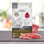 PLATINUM PLATINUM 狗糧 無穀物成犬配方 西班牙黑毛豬 1.5kg 5kg  正面圖