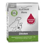 PLATINUM PLATINUM 狗濕糧 成犬配方 鮮雞肉 375g 375g 正面圖
