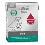 PLATINUM PLATINUM 狗濕糧 無穀物成犬配方 全魚 375g 375g  正面圖