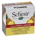 Schesir Schesir 水果狗罐頭 雞肉絲及菠蘿飯 150g 150g  正面圖