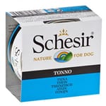 Schesir Schesir 啫喱狗罐頭 吞拿魚 150g 150g  正面圖