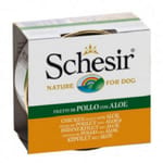 Schesir Schesir 啫喱狗罐頭 雞肉及蘆薈 150g 150g  正面圖