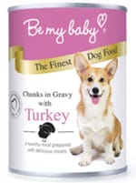 Be Be my baby 罐裝狗濕糧 汁煮火雞 Turkey 370g 370g  正面圖