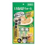 CIAO CIAO 狗肉泥 綜合營養 雞肉及野菜肉醬 14g×4本 14g  正面圖