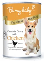 Be Be my baby 罐裝狗濕糧 汁煮雞肉 Chicken 370g 370g  正面圖