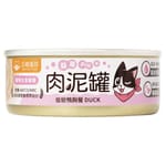 汪喵星球 汪喵星球 貓罐頭 DogCatStar 益菌PRO+ 綿密肉泥主食罐 低敏鴨胸 165g 165g  正面圖
