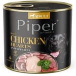 Piper Piper 黑鑽狗罐頭系列 成犬配方 雞心+菠菜 400g 400g  正面圖