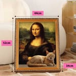 【花王 木貓砂 換購品】貓抓板之名畫系列 貓玩具 蒙娜麗莎 1個