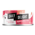 Daily Daily Delight Jelly啫喱系列 貓罐頭 白鰹吞拿魚+胡蘿蔔 80g 80g 正面圖