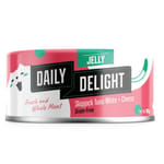Daily Daily Delight Jelly啫喱系列 貓罐頭 白鰹吞拿魚+芝士 80g 80g 正面圖