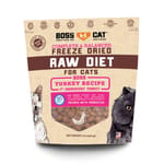 Boss Boss Cat 貓用主食凍乾 生火雞肉配方 9oz 9oz 貓用 正面圖