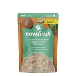 now now FRESH 無穀狗濕糧 全年齡小型犬配方 雞肉肉絲湯包 2.8oz 8oz  正面圖