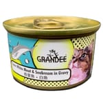 GRANDEE GRANDEE 貓罐頭 吞拿魚+白魚 80g 80g 正面圖