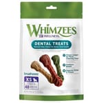 WHIMZEES 迷你犬快樂牙刷形潔齒骨 48支 12.7oz (WHZ801L) 狗零食 WHIMZEES 寵物用品速遞