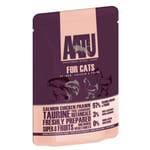 AATU AATU 貓濕糧 主食配方 雞肉+三文魚 85g 85g 正面圖
