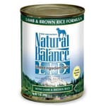 Natural Natural Balance雪山 狗罐頭 羊肉糙米配方 LAMB & BROWN RICE FORMULA 13oz 13oz 正面圖
