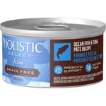 Holistic Holistic Select活力滋 無穀物貓罐頭 海洋魚拼吞拿魚配方 3oz 3oz  正面圖