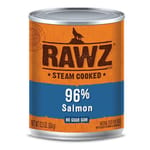 RAWZ RAWZ 狗罐頭 主食罐 全犬配方 三文魚 354g 354g  正面圖
