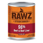 RAWZ RAWZ 狗罐頭 主食罐 全犬配方 牛肉及牛肝 354g 354g  正面圖