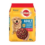 Pedigree寶路 Pedigree寶路 成犬乾糧 牛肉及蔬菜 10kg 10kg  正面圖