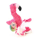 Aduck Aduck 毛絨益智發聲潔齒狗狗訓練玩具 QQ紅鶴   正面圖