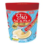 CIAO CIAO 肉泥 貓零食 鰹魚帶子肉醬 14g SC-136 60本罐裝 14g  正面圖