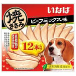 CIAO CIAO 狗零食 日本烤雞胸肉 狗狗配方 牛肉味 12本入   正面圖