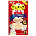 CIAO CIAO 貓零食 日本One Touch 肉泥杯 金槍魚醬盒 14g 4本入 14g  正面圖