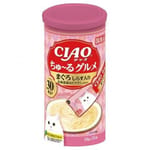 CIAO CIAO 肉泥 貓零食 北海道扇貝+金槍魚肉醬 14g 30本罐裝 14g  正面圖